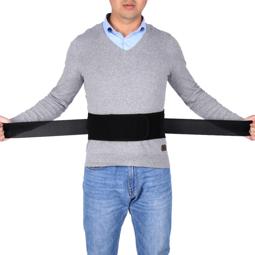 Adjustable Tourmaline Self Heating Magnetic Therapy Back Support Belt