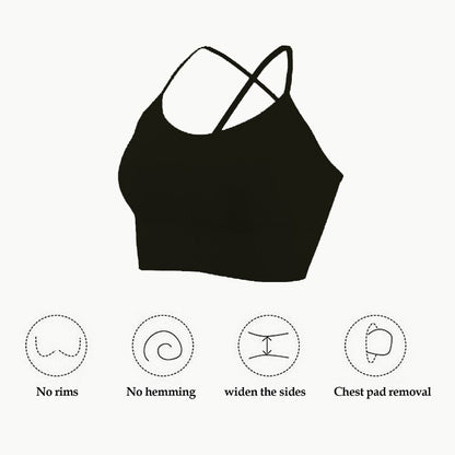 Women's Cross Strap Sports Bra.