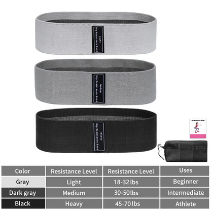 Fabric Resistance Hip Glute Thigh Elastic Workout Bands