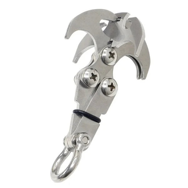 Folding Gravity Grab Hook Stainless Steel