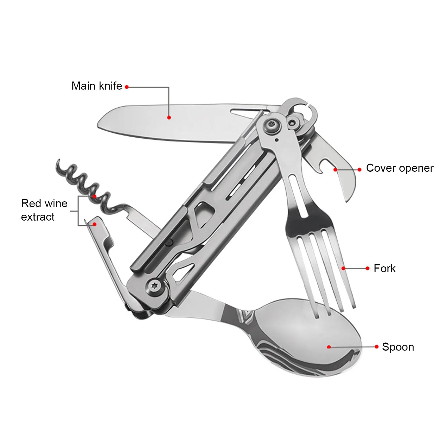 Premium Anti-rust Folding Cutlery