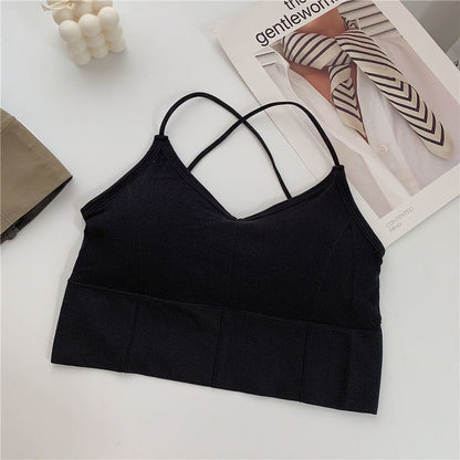 Women's Cross Strap Sports Bra.