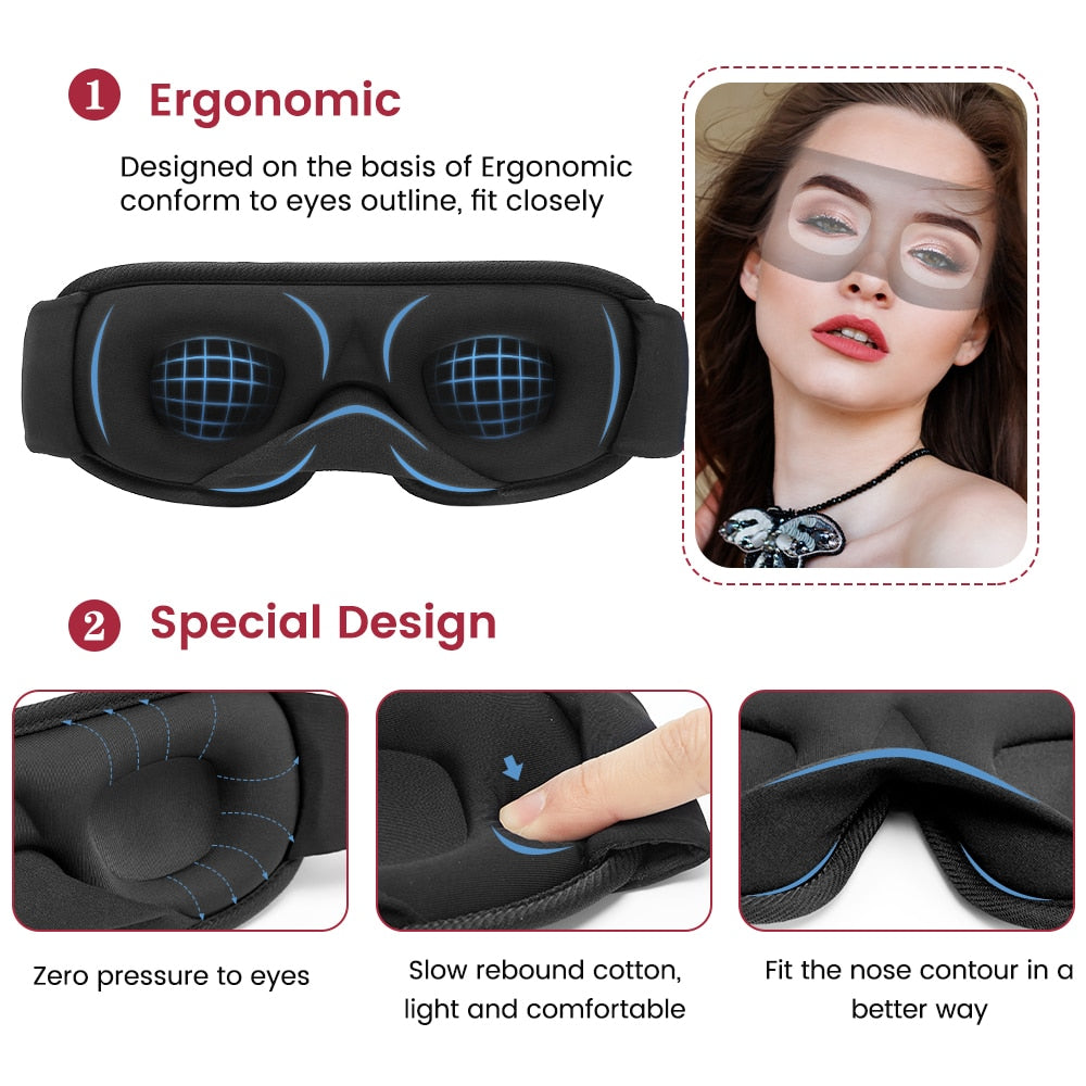 3D Sleeping Mask Block Out Light