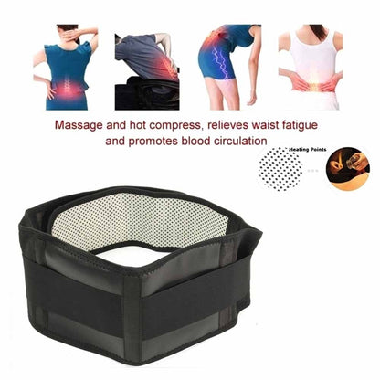 Adjustable Tourmaline Self Heating Magnetic Therapy Back Support Belt