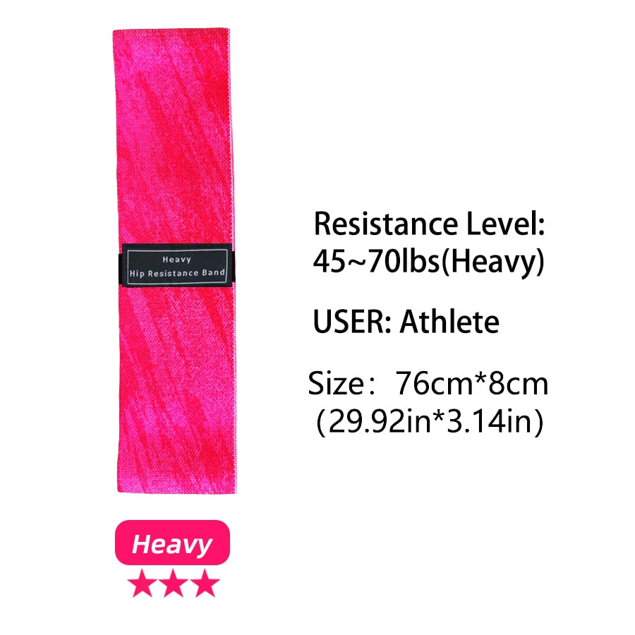 Fabric Resistance Hip Glute Thigh Elastic Workout Bands