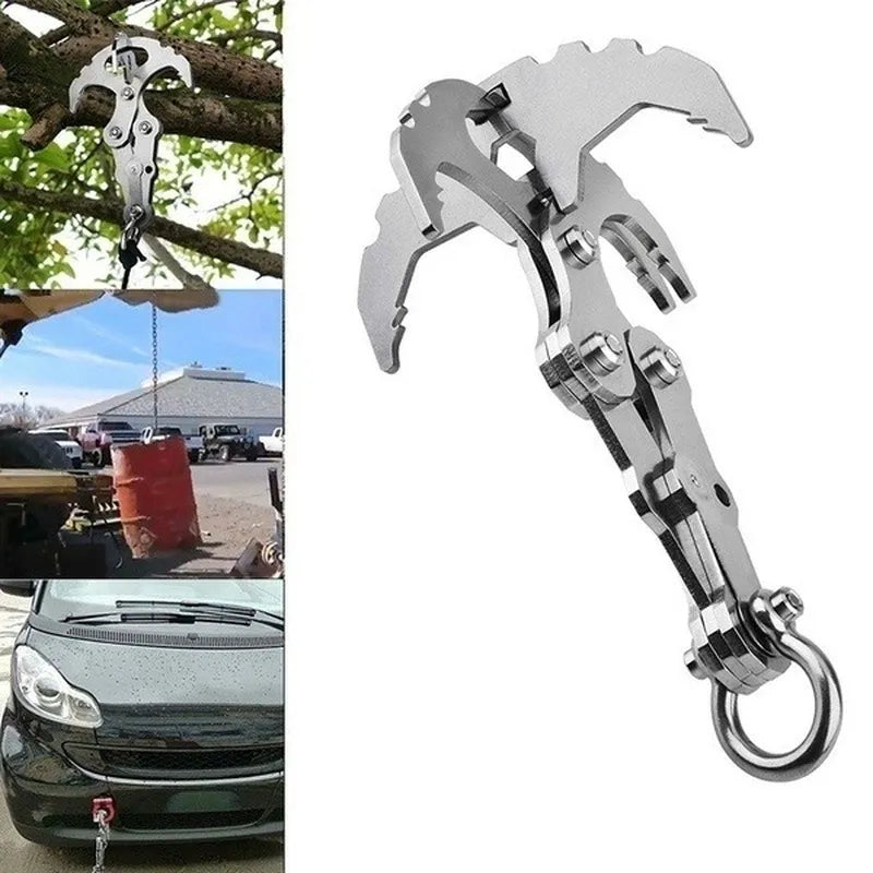 Folding Gravity Grab Hook Stainless Steel