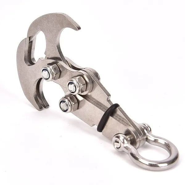 Folding Gravity Grab Hook Stainless Steel