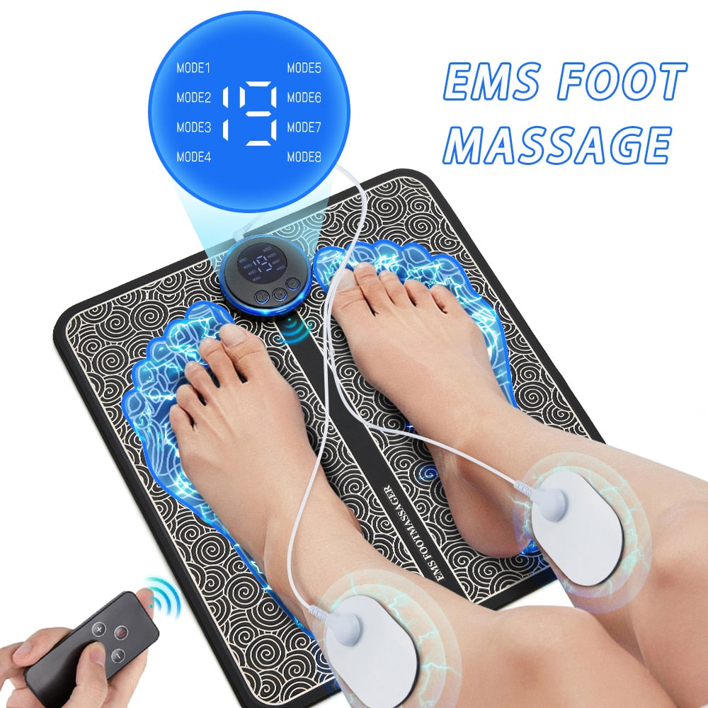 Electric EMS Foot Massager Pad Pain Relief