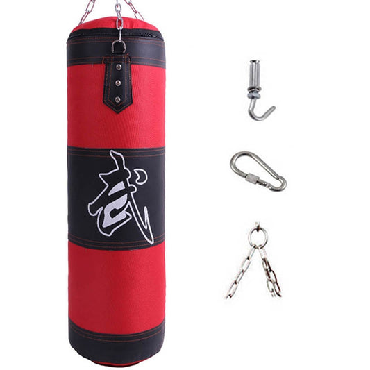 Durable Boxing Heavy Punching Bag With Metal Chain Hook Carabiner